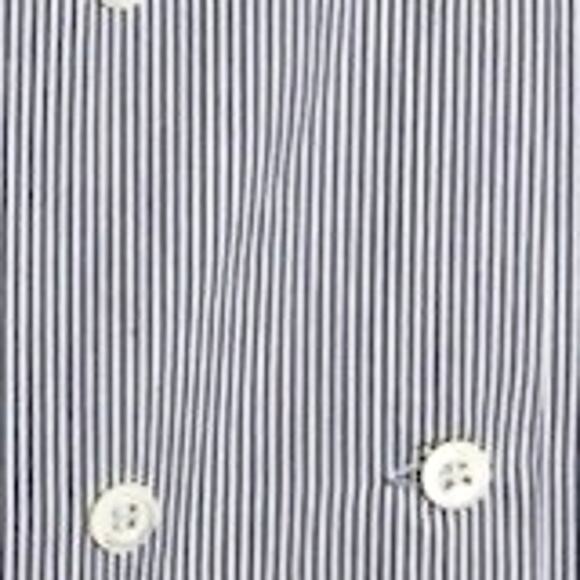 A.P.C. Blouse Light Blue White Ruffle Women’s Sz 2 Lagenlook Boho Rue Madame Top - Picture 5 of 8